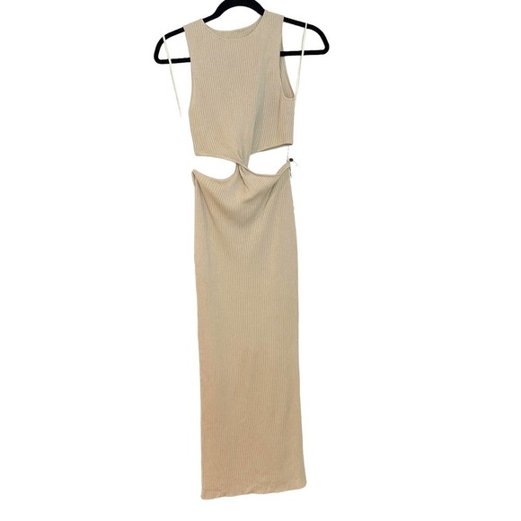 BEC&BRIDGE Sand Riviera Knit Twist Midi Dress Size 8 NWT - Picture 12 of 12
